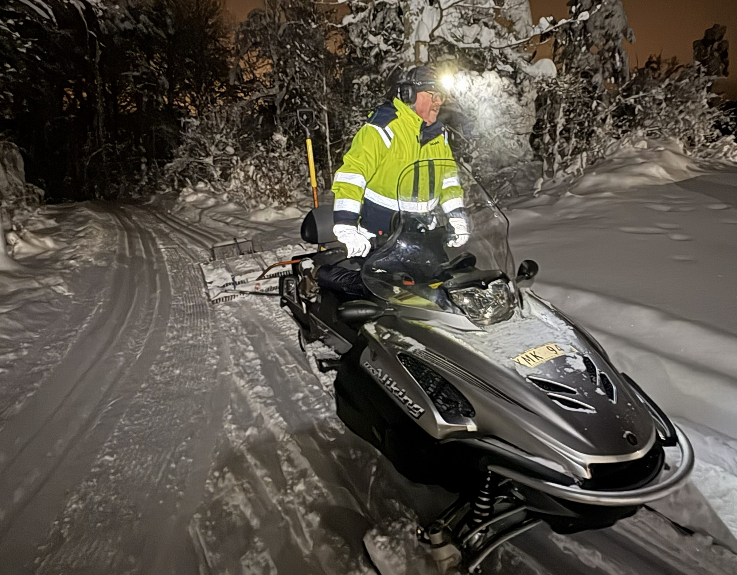 image: Skidspår vid Viljans stuga