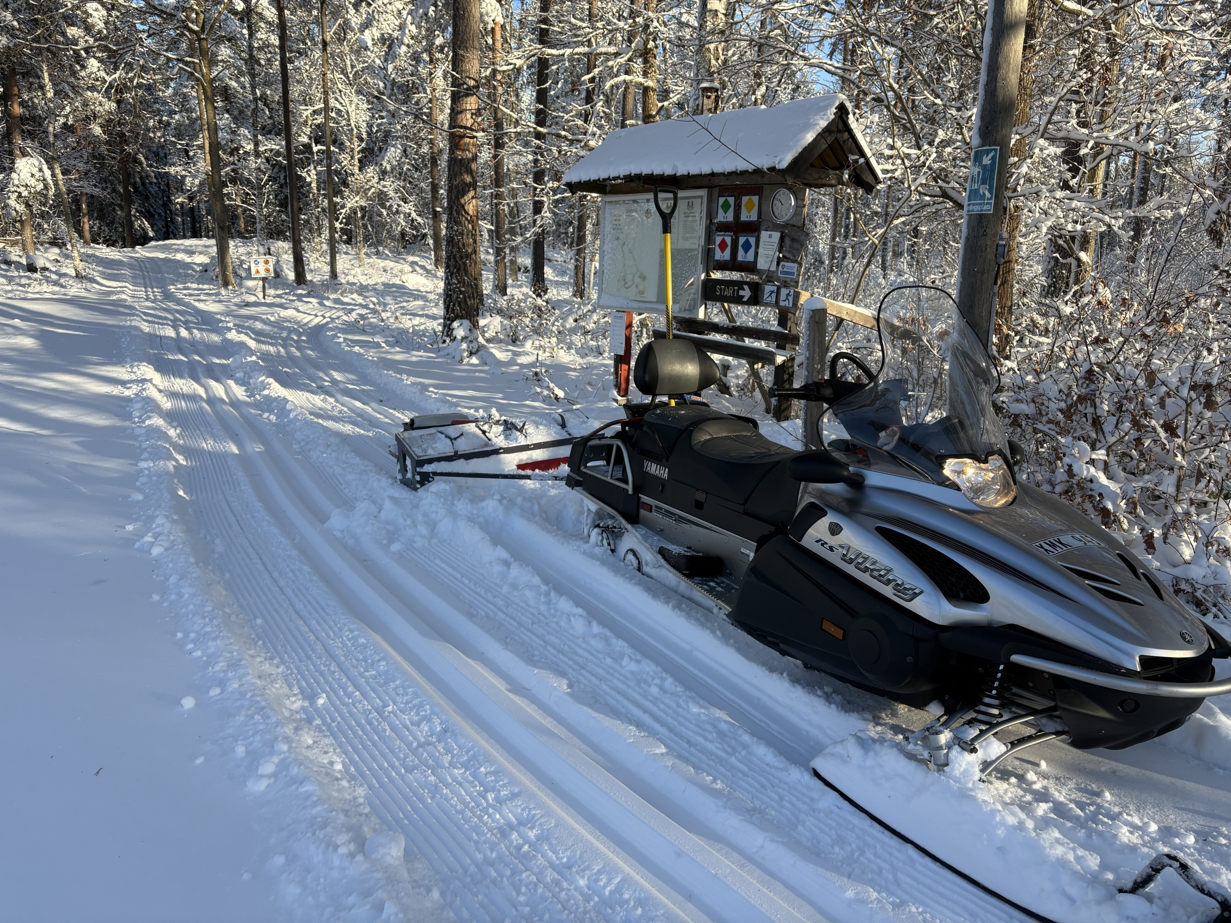 image: Skidspår vid Viljans stuga